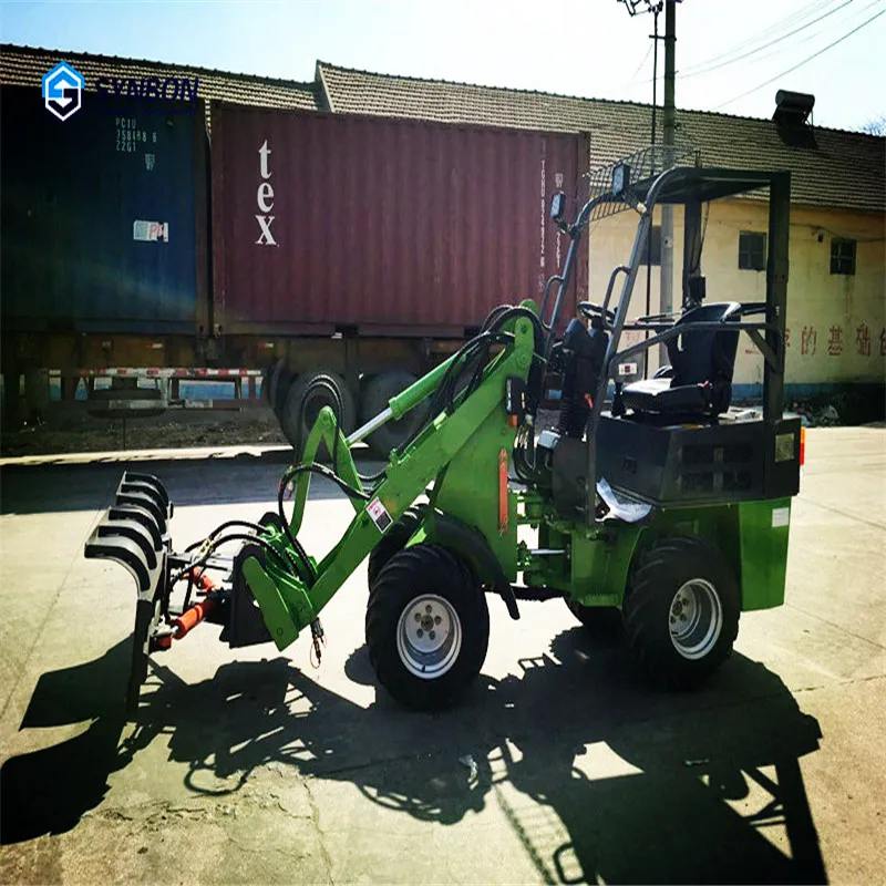 SYNBON New 0.6ton wheel loader  front shovel hydraulic mini loader  farm  garden loader SY906E