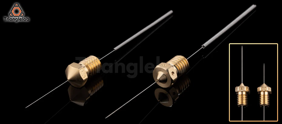 Trianglelab Edelstahl-Reinigungsnadel 0,25mm 0,35mm Teilbohrer zum Entblockieren von V6-Düsen MK8-Düsen 3D-Drucker-Teile Hotend – Detail 10