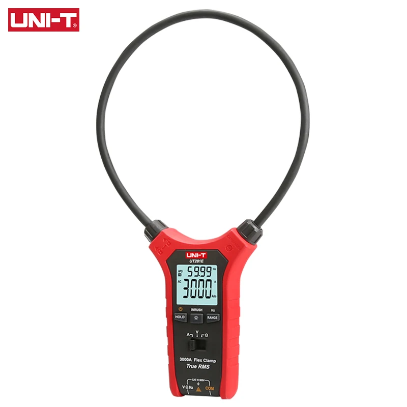 UNI-T UT281E Professional Digital Flexible Clamp Meter True RMS AC Current Pliers Voltage Tester Ammeter Electric Instruments