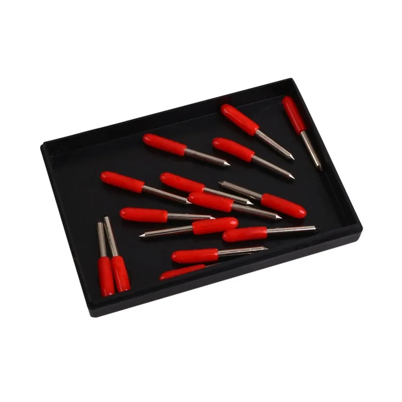 Imagem -05 - Roland Corte Plotter Ferramenta Vinil Cortador Faca Lâmina Lâmina Alta Dureza Tungstênio Carboneto de Máquina-ferramenta 45 Graus 15 Pcs Lote