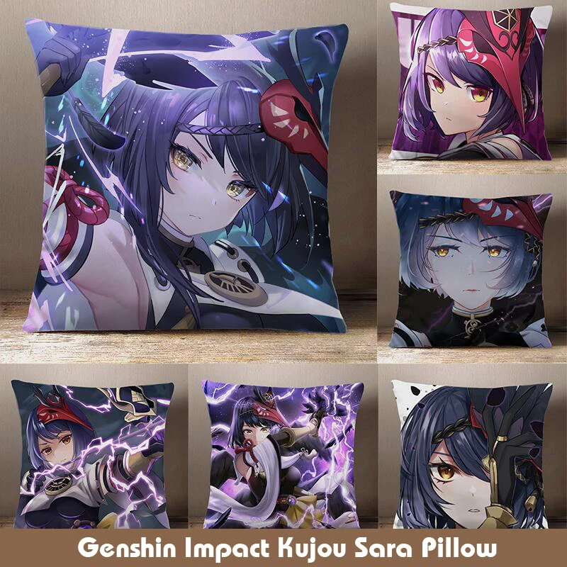 

Genshin Impact Cosplay Kujou Sara Dakimakura Double-Sided Printing Cartoons Pillow Game Peripheral Sofa Cushion Pillow