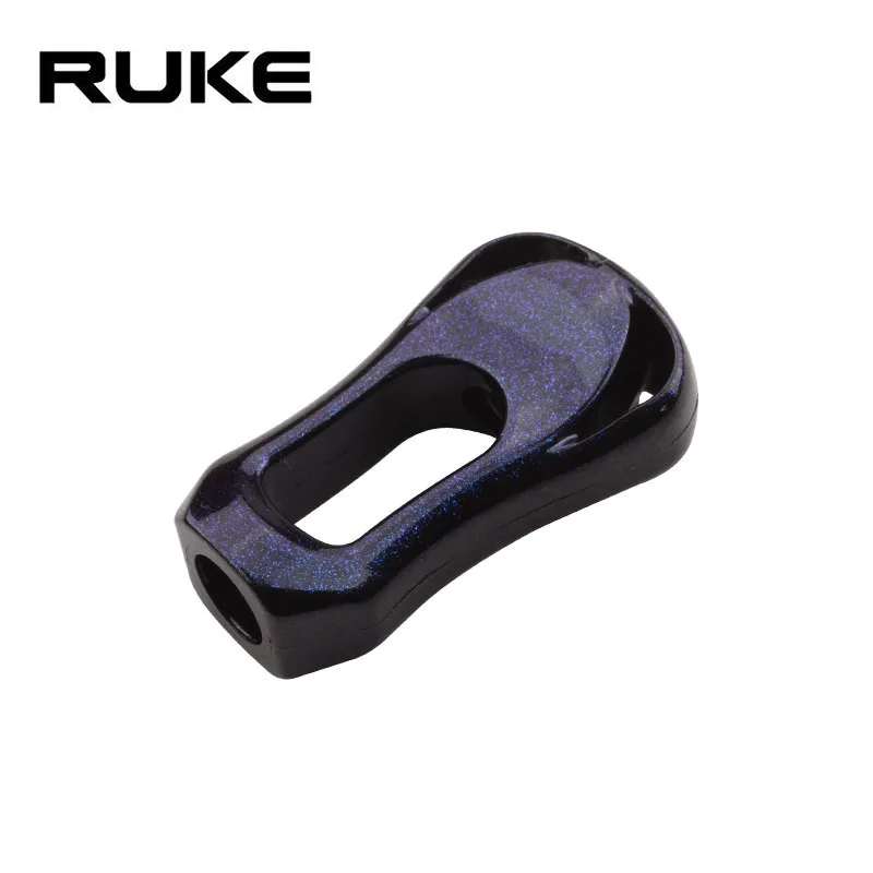RUKE 1pc Fishing Reel Handle Knob Carbon Fiber Suit Dai Reel Length 35mm Weight 3.7g Include 2pcs Bearings 4pcs Washers DIY Reel