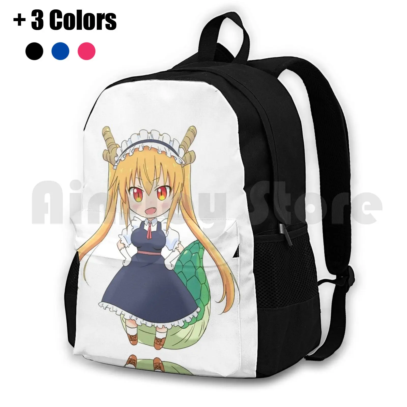 Miss Kobayashi's Dragon Maid Outdoor Hiking Backpack Waterproof Camping Travel Misskobayashisdragonmaid Mkdm Anime Popular