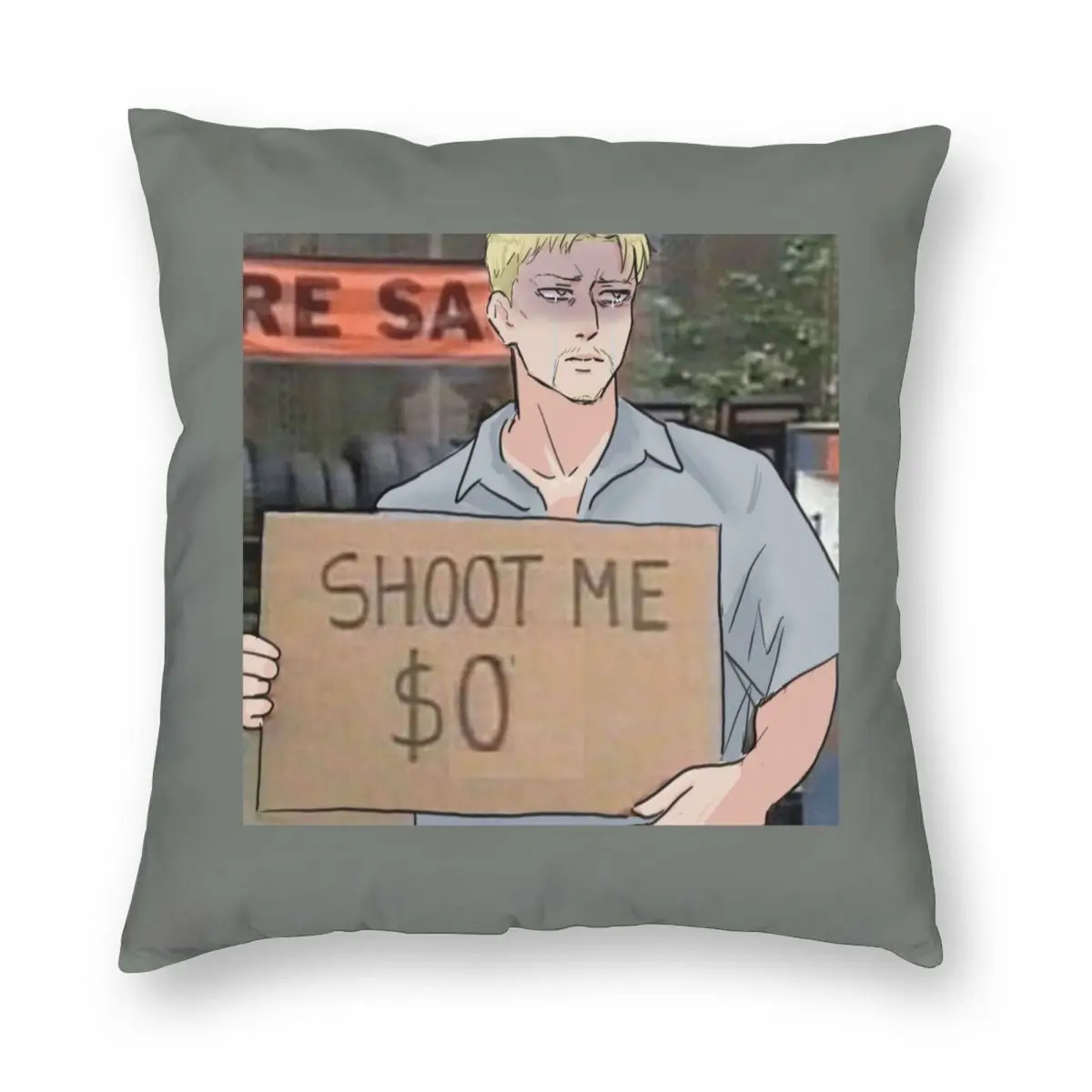 Reiner Braun Meme Pillowcase Polyester Linen Velvet Creative Zip Decorative Pillow Case Car Cushion Cover