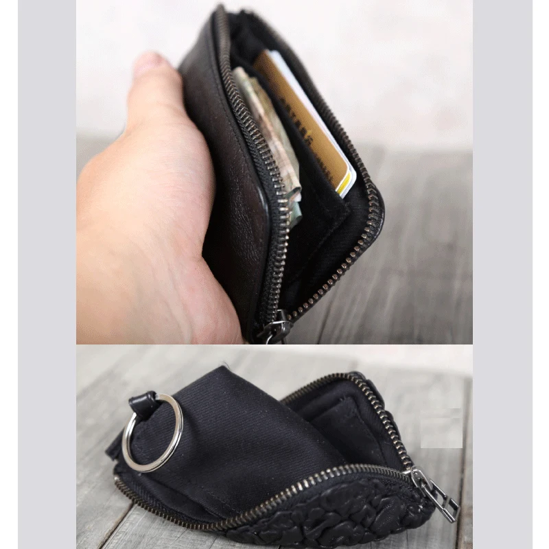 Alisara Housekeeper Key Bag First Layer Sheepskin Leather Top End Quality Women Casual Car Key Wallets Men Fashion Keychain Case