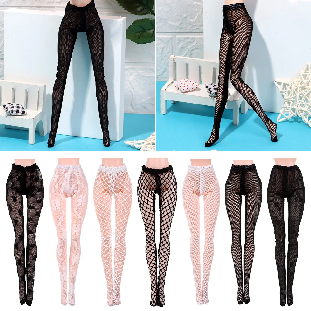 Fashion Suits 1/6 Doll Silk Stockings Mini Fishnet Tights Toys Panty Hose Elastic Leggings Miniature Pantyhose Bottoms Socks