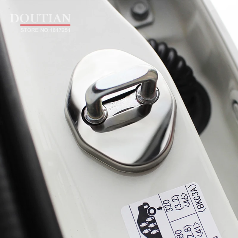 

NEW 3D Stainless Steel Door Lock Buckle Protection Protective Cover trim for Mazda 3 axela 2020 2019 2018 2015 2016 2017