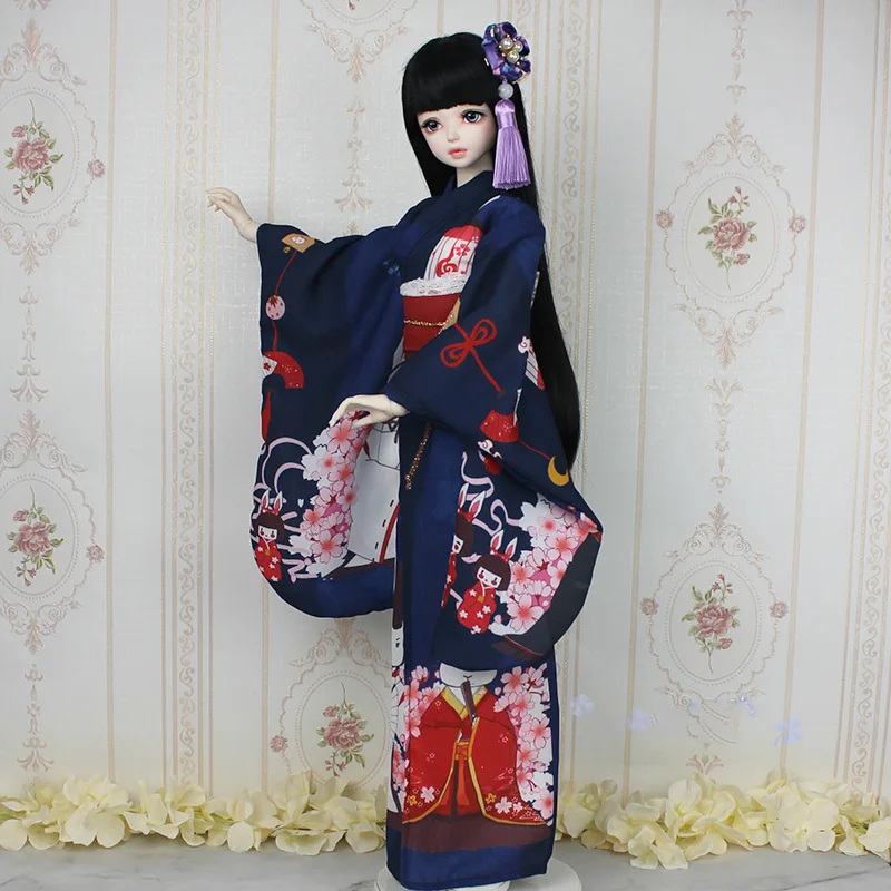 OB11 blyth 1/6 figure doll 1/4 1/3 scale BJD clothes accessories ancient costume Japanese kimono yukata for BJD/SD YOSD C0365-B