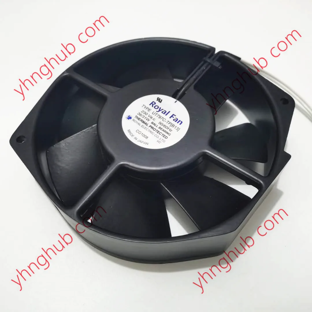 

Royal Fan UT797C-TP AC 230V 36/31W 172x150x38mm 2-Wire Server Cooling Fan