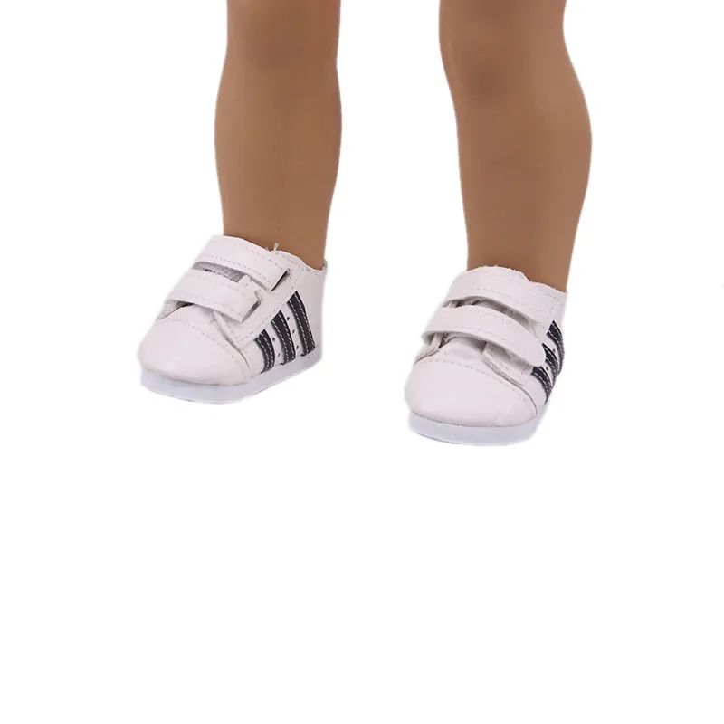 7 Cm Shoes For 18 Inch American Doll Girl Toys & 43 Cm Born Baby Doll Clothes Accessories & Our Generation & 17 Inch Reborn Baby