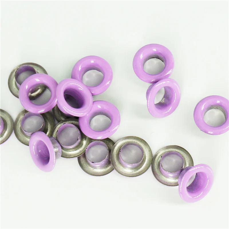 100pcs inner 5mm more than 12 Colors Eyelets for Leather craft DIY Scrapbooking Shoes Belt Cap Bag Tags Clothes Fashion