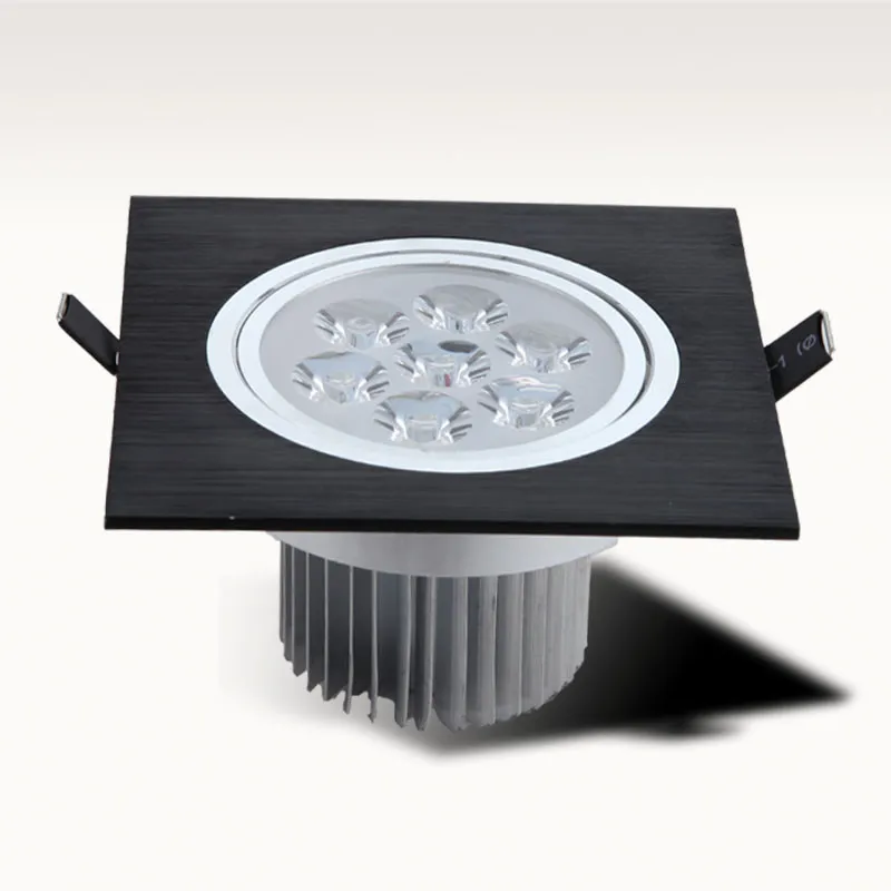 1 sztuk oprawa sufitowa led plac 9W 12W 15W 21W led typu downlight z możliwością przyciemniania wpuszczane led oświetlenie sufitowe lampa kryty