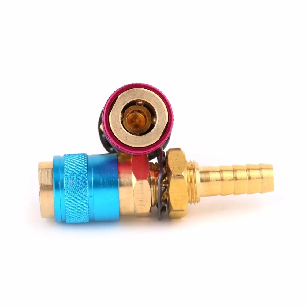 6mm/8mm/10mm Water Cooled & Gas Adapter Quick Hose Connector Fitting For MIG TIG Welding Torch Plug Hardware Tool