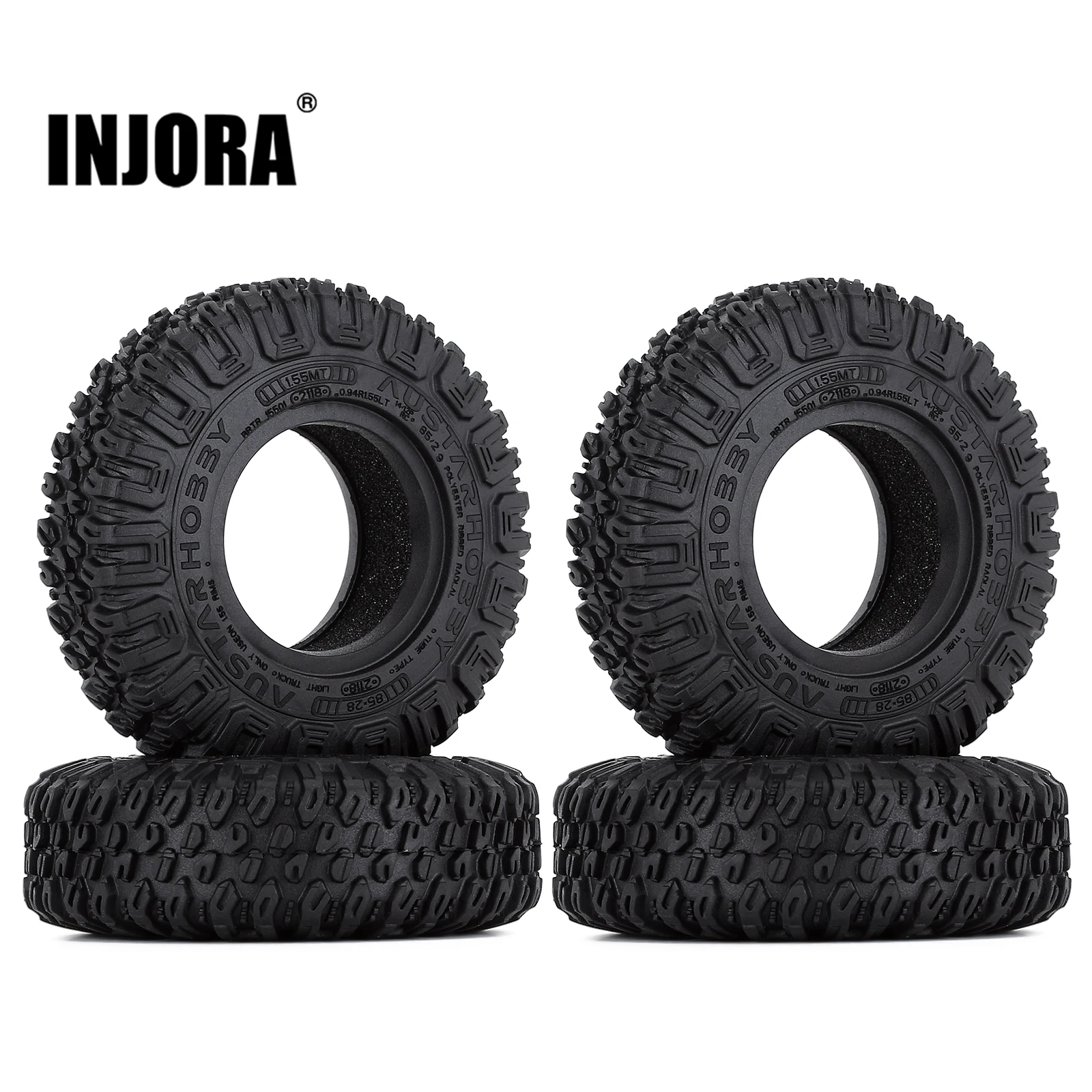 INJORA 4Pcs 85*28mm 1.55\