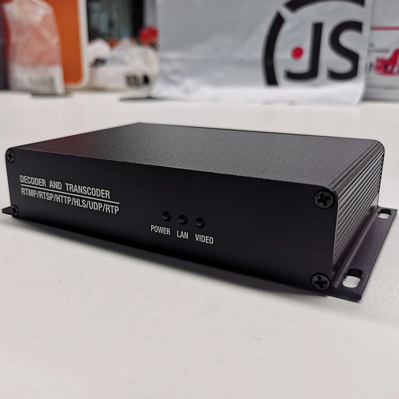 SRT H.265 H.264 ProVideo IPTV جهاز فك ترميز الوسائط المباشرة مع فك تشفير 4K 60 إطارًا في الثانية ووحدة ترانسكود 1080P 60 إطارًا في الثانية