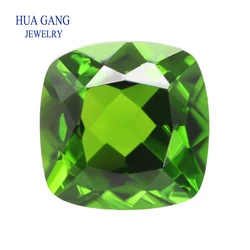 Loose Gemstone Cushion Shape Natural Chrome Diopside Stones Beads  Brilliant Cut Gems 2x2mm~4x4mm For Jewelry DIY