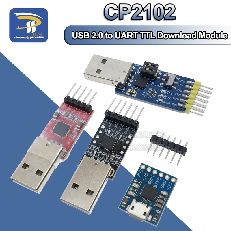 5PIN CP2102 USB 2.0 to TTL 485 232 UART Module 6Pin Serial Converter STC Replace FT232 Adapter Module 3.3V/5V Power For Arduino