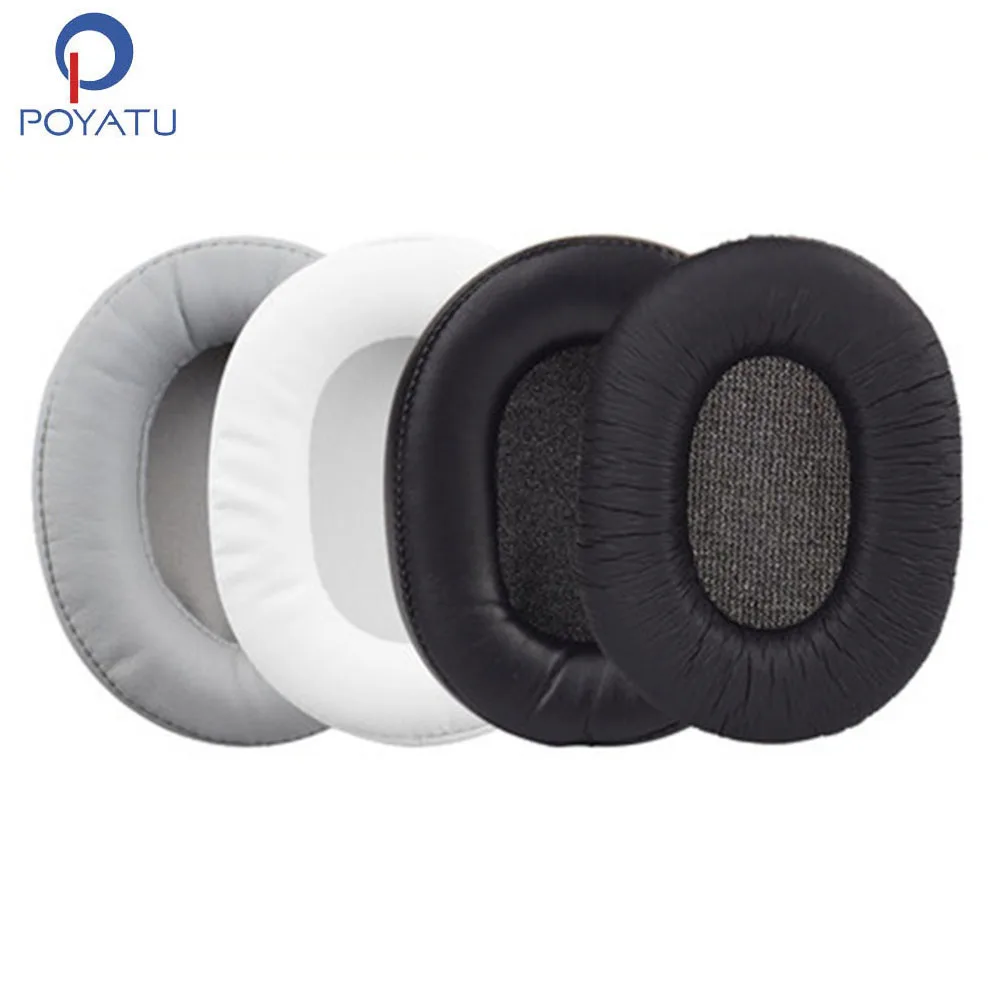 POYATU dla SONY 7506 wkładki do uszu słuchawki Earpads dla SONY MDR 7506 MDR-V6 MDR-CD900ST wkładki do uszu słuchawki Earpads poduszka skóra
