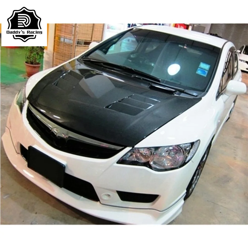 Carbon Fiber Front Hood Bonnet Fit For HN Cvicc FD2 Car Modification Tuning