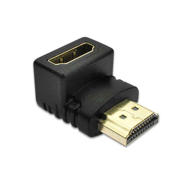Adattatore ad angolo retto a 90 gradi compatibile con HDMI connettore a gomito HDMI HDMI da 270 gradi maschio a femmina