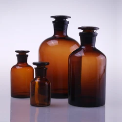 High Borosilicate Glass Brown Narrow-mouth Bottle Laboratory Transparent Large Mouth Reagent Bottle