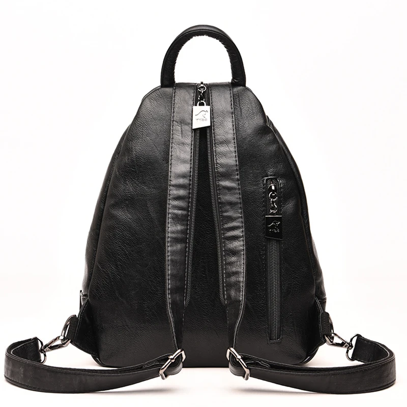 Hot Women Leather Backpacks Female Vintage Backpack For Teenage Girls School Chest Bag Travel Bagpack Ladies Sac A Dos Back Pack