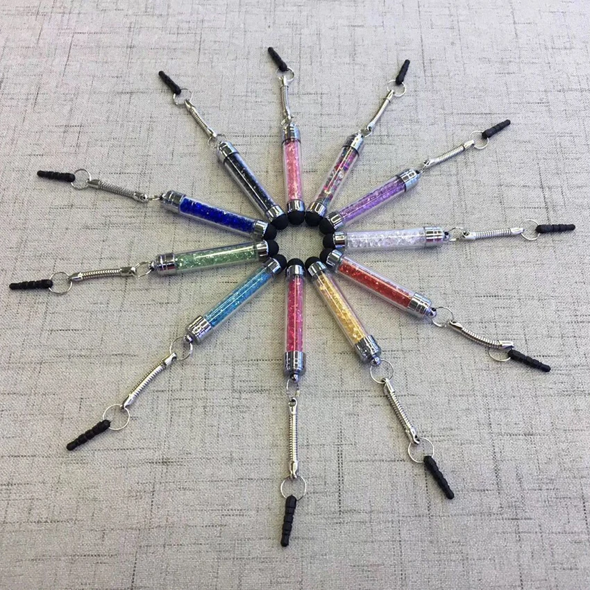 Rhinestone Stylus Pen with Dustproof Plug for Universal Touch Screens Devices, Capacitive Stylus for Tablet Smart Phones