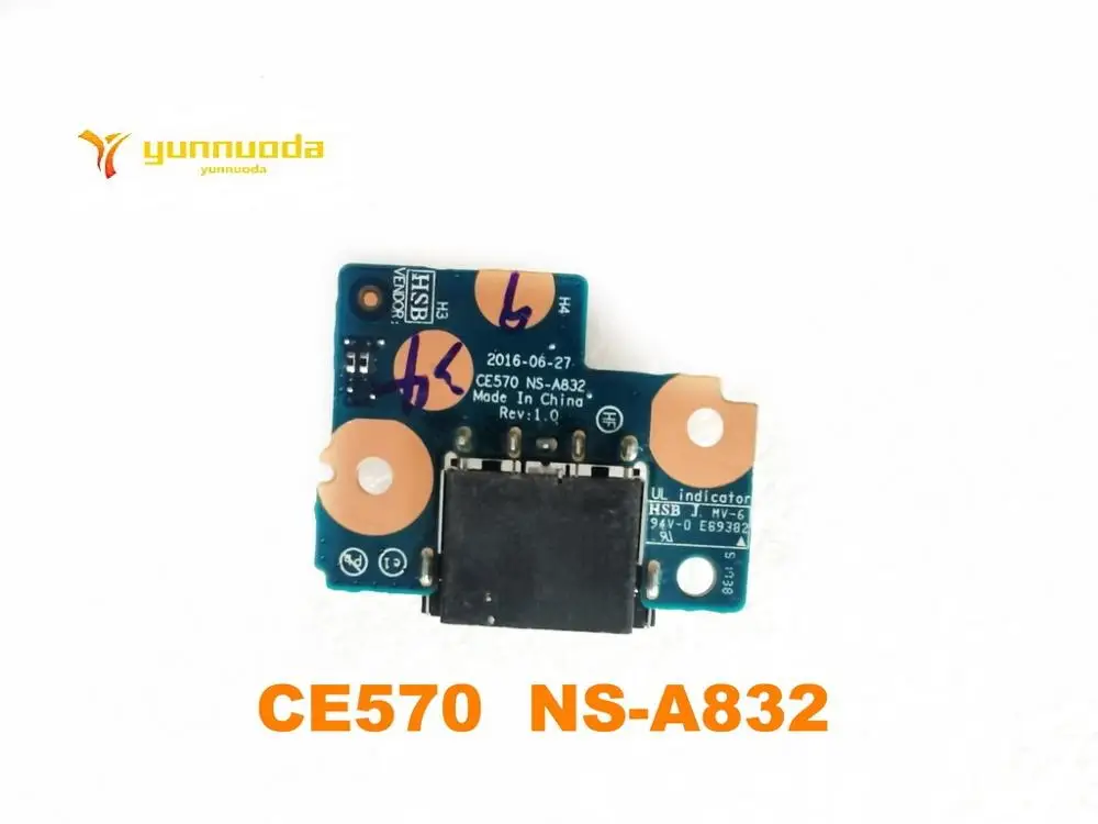 CE570  NS-A832 For Lenovo Thinkpad E570 E575 DC-IN Board Power Supply Connector Charging Port 100% tested good