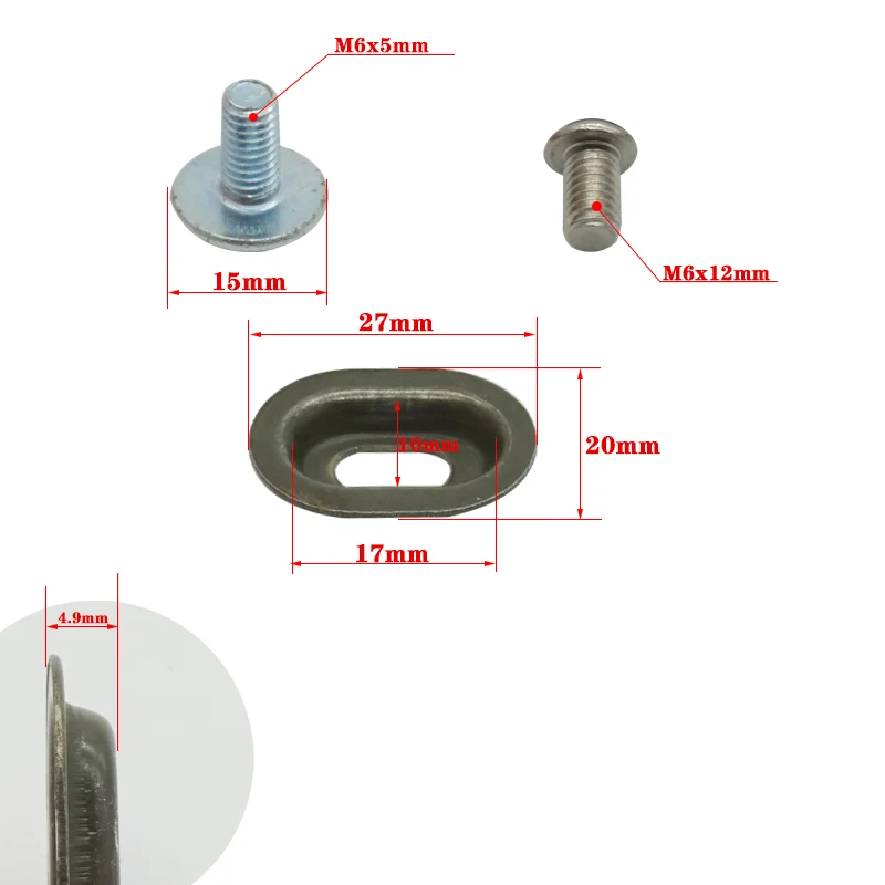 Motorcycle Flat Fork Rubber Washer Chain Slider Pad Accessories for CRF150 CRF250R 450R BOSUER M2 M4 M6 KAYO K6 T6