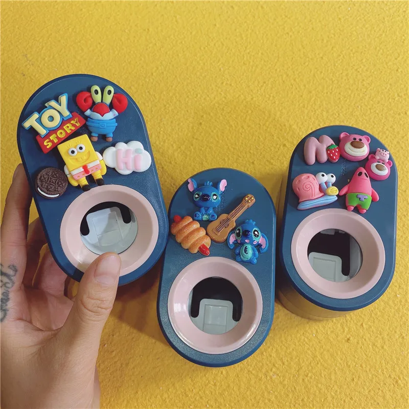 Cartoon Automatic Toothpaste Squeezer Suction Wall-mounted Bathroom Accessories Household No Perforation Toothpaste Dispenser