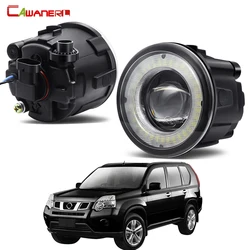 2 X Car Front Bumper Fog Light Assembly LED Angel Eye DRL Daytime Running Light 30W 8000LM 12V For Nissan X-Trail T31 2007-2013