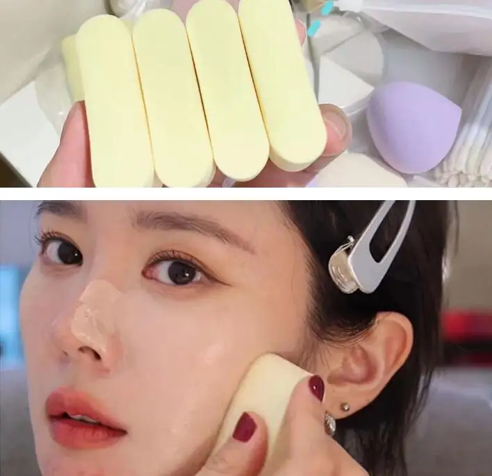 

60Set/Lot 4Pcs/Set Super Soft Cheesy Rice Cake Cosmetic Puff Non Latex Wet Dry Water Powder Makeup Accessory HA2399