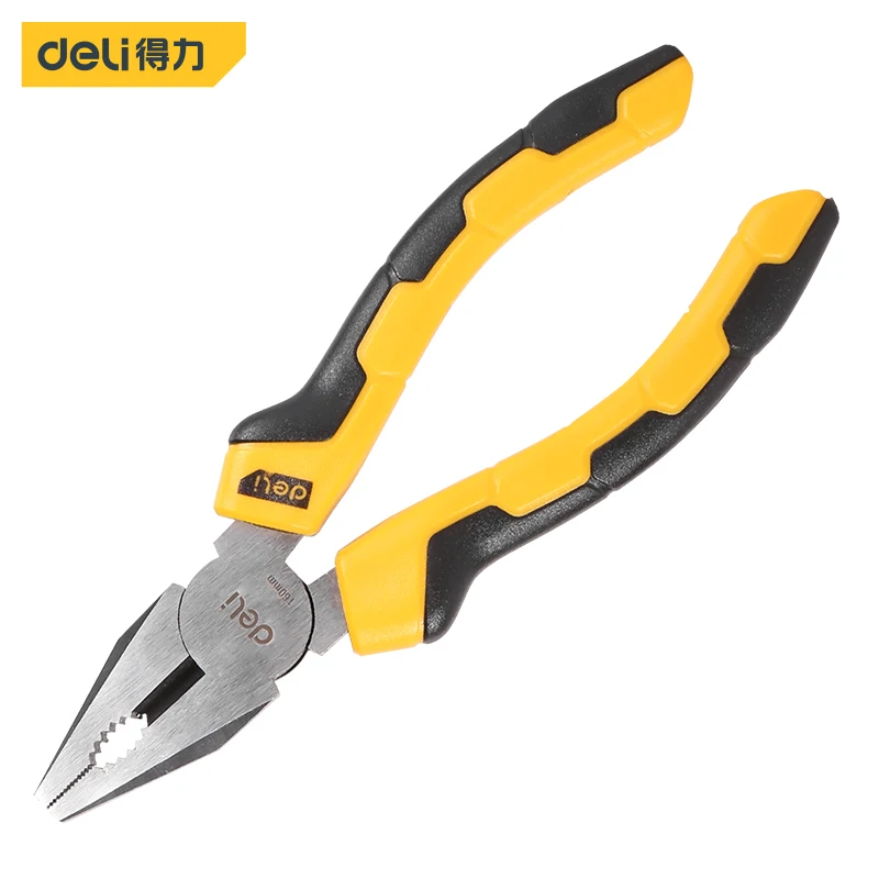 

deli Pliers Multitool Crimping Tool Wire Stripper Side Cutter Cable Crimper Plier 6/7/8'' Cutting Electrician House Hand Tools