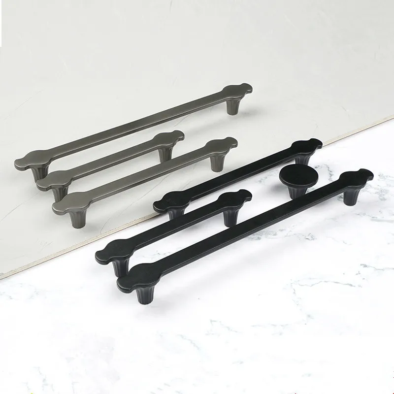 

Black Gold Furniture Handle Cabinet Knob and Handle Kitchen Pulls Zinc Alloy Drawer Knobs Cupboard Handles