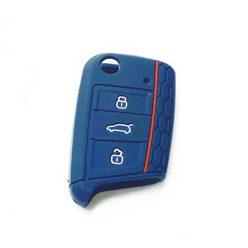 

Silicone Auto Remote Key Case Car Styling For Volkswagen Golf 7 Mk7 Seat Ibiza Leon FR 2 Altea Aztec Skoda Octavia Accessories