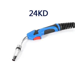 15AK 24KD 36KD Professionale MIG MAG MB Torcia di saldatura Raffreddato ad aria Punta di contatto Supporto per collo di cigno Ugello del gas Tipo europeo