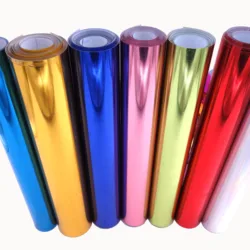 1 sheet 25cmx50cm Elasticity PU Metallic Color Change Heat Transfer Vinyl Hologram Rainbow HTV Film Press Iron On T-shirt