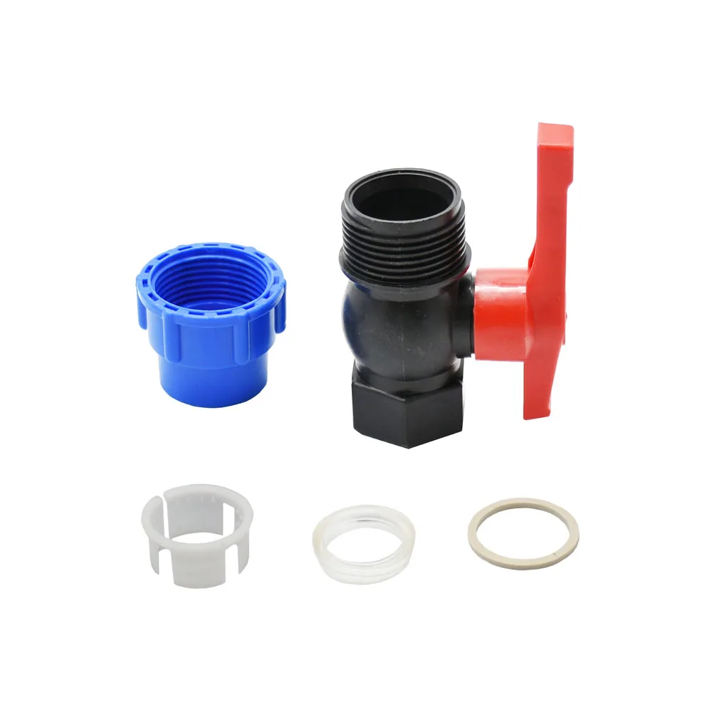 20/25/32/40/50mm PE Tube Quick Connector Elbow Tee Water Splitter Plastic Ball Valve Coupler Farm Irrigation Water Pipe Fittings