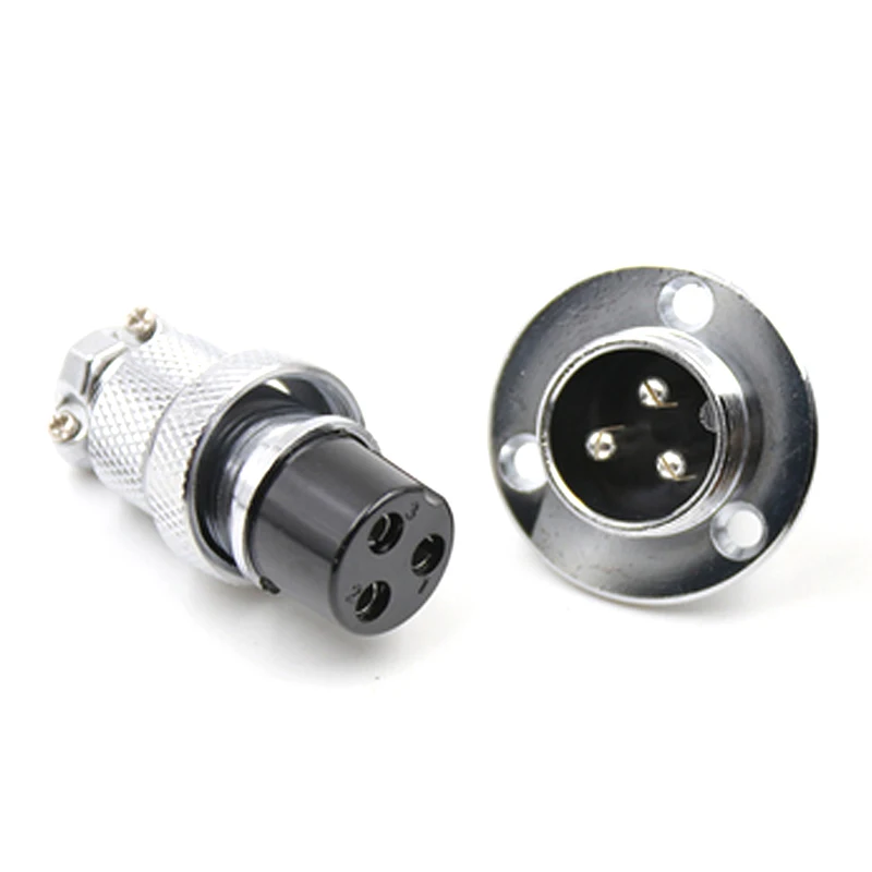 Waterproof GX16 GX20 French Circular Aviation Connector 6/4/5/3/7/8/9/10/12/14/15Pin Male Female AV Industry Power Socket Plug