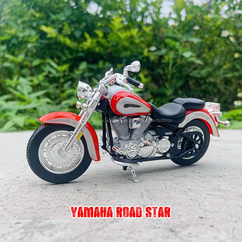 Maisto 1:18 Yamaha Road star original authorized simulation alloy motorcycle model toy car