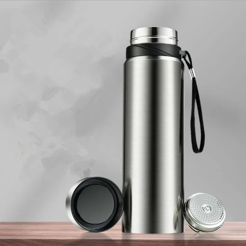 1L Thermos For Tea Vacuum Flasks Temperature Display Smart Stainless Steel Thermal Water Bottle Keep Hot Cold Insulated Bottle