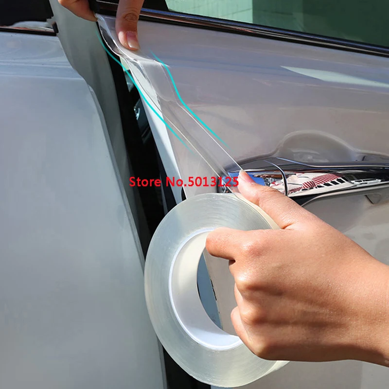 

Car Door Transparent Stickers Edge Guards Anti-collision Strip Bumper Protector for Toyota Rav4 Rav-4 2017 2018 2019 2020 2021