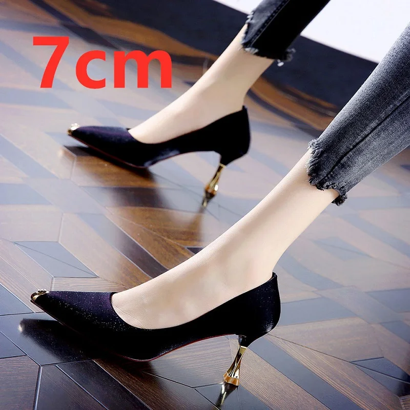 Cresfimix women fashion sweet green pu leather stiletto heels for office lady black summer high heel shoes zapatos dama a6047