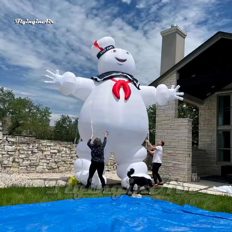 

Outdoor Halloween Character Model Ghostbusters Stay Puft Inflatable Marshmallow Man Balloon For Yard And Park Decoration