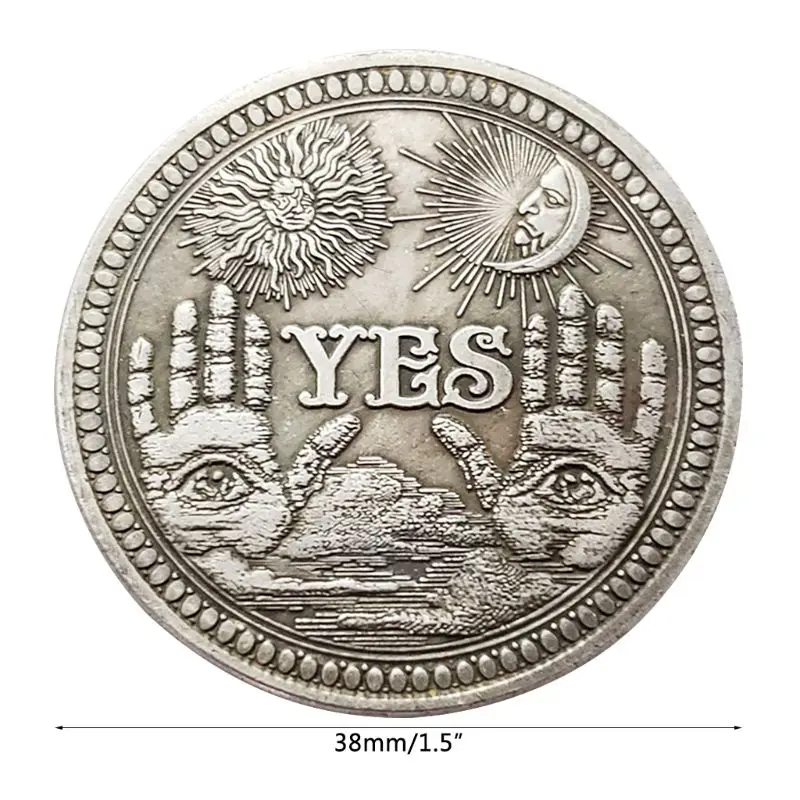 Sim ou sem caveira moeda comemorativa lembrança desafio moedas colecionáveis coleção arte artesanato