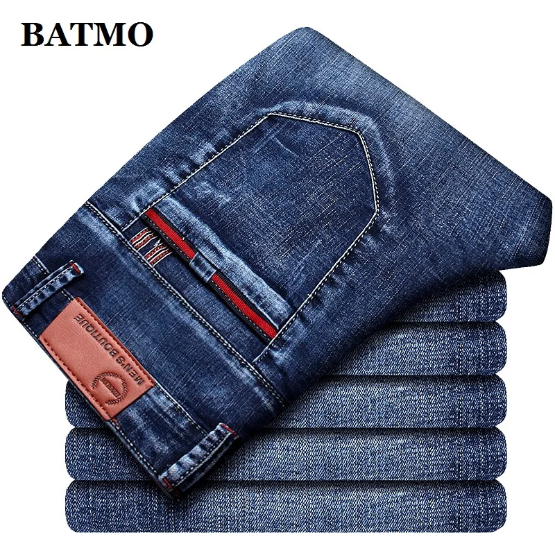 

BATMO 2024 new arrival spring slim jeans men,skiny male jeans ,pencel pants Z004