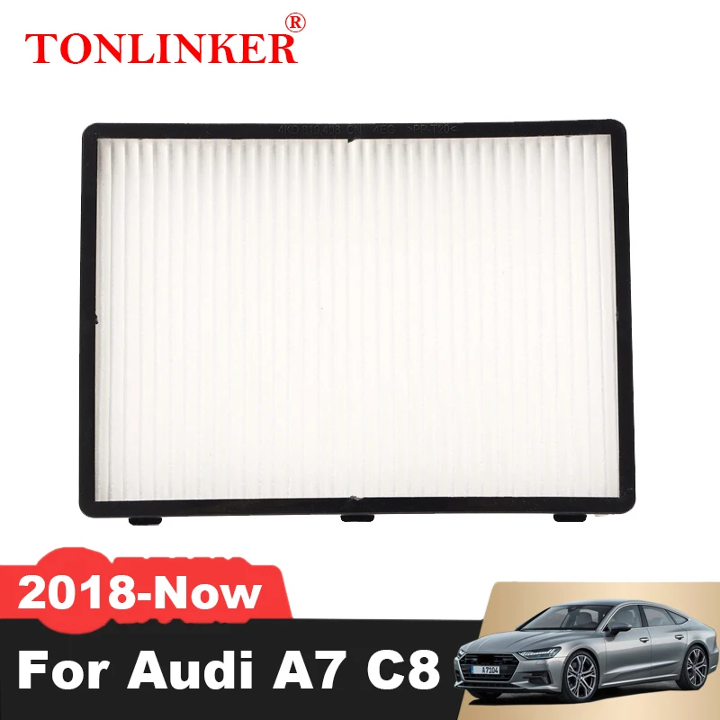 TONLINKER External Cabin Filter 8KD819441 For Audi A7 C8 2nd 2018 2019 2020 2021 2022-Now A7Sportback S7 4K RS7 Car Accessories