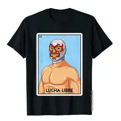 Lucha Libre Mexican Card Game Mexican Wrestler Bingo T-Shirt Tops Shirts Prevailing Hip Hop Cotton Male Top T-Shirts Street