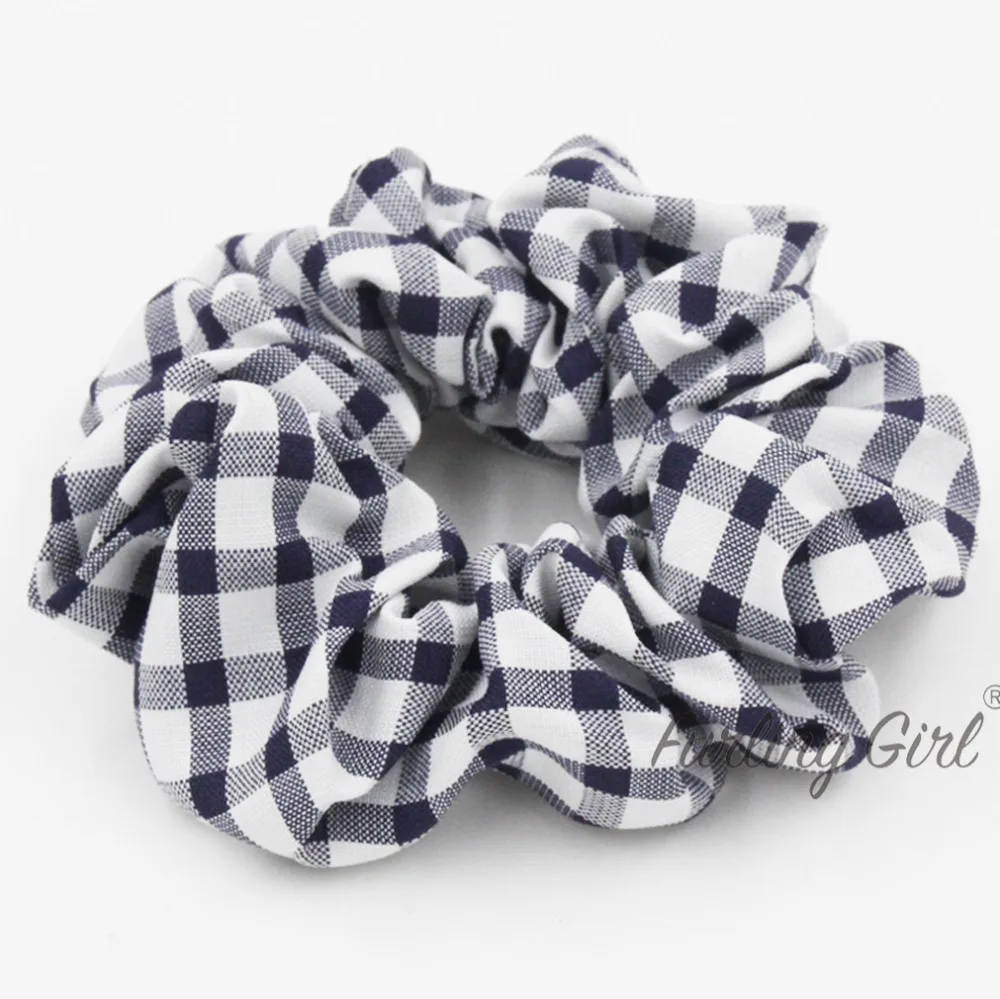 Furling Girl 1 Plaid Lattice Hair Scrunchies for Women Hair Accessories Tartan Gingham Hair Tie Elastic Ponytail Holders