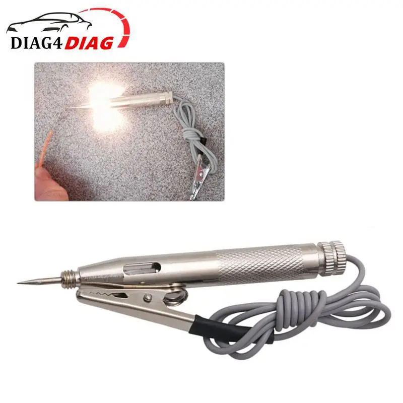 

DC 6V 12V 24V Copper Car Motorcycle Truck Circuit Tester Light System Probe Pen Auto Car Diagnostic Detector